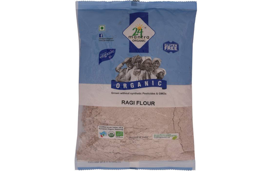 24 Mantra Organic Ragi Flour    Pack  500 grams